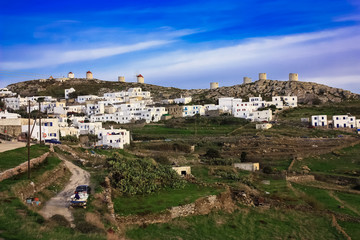 Fototapeta na wymiar The town of Amorgos