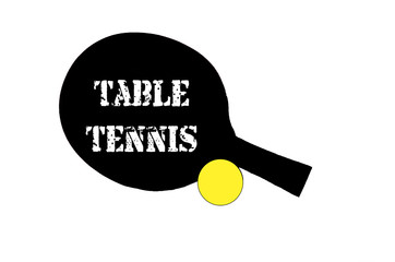 Ping pong table tennis icon,