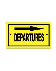 signage departures