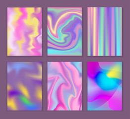 Universal holographic vector blur texture abstract color fills background surface illustration brochure.