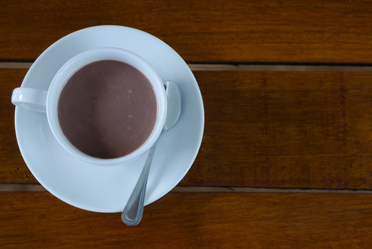 Ovaltine was placed on the table