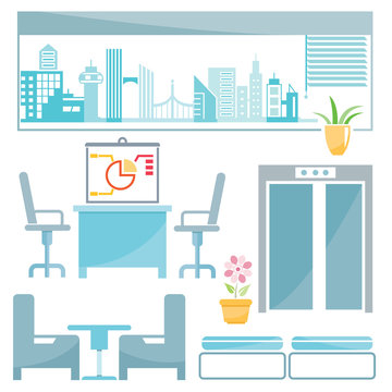 office furniture decoration, interior design