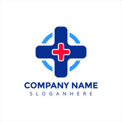Fototapeta premium Blue Medical Logo