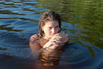 Fototapeta premium sensual girl in summer