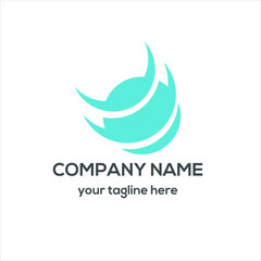 Obraz premium Blue Circle Logo