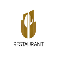 Restaurant logo design, isolated vector illustration - 166538818