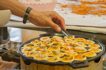 Thai-style takoyaki with mussels
