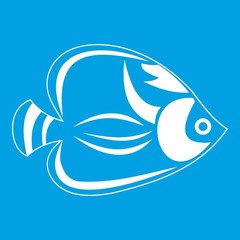 Fish icon white
