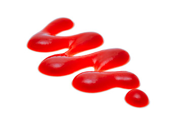 tomato sauce or ketchup isolated on white background