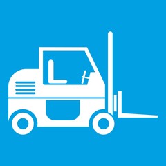Forklift icon white