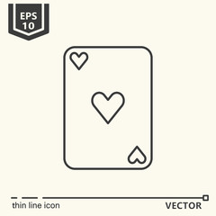 Casino theme. Vector single isolated icon.
