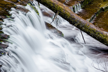Beautiful Liffey Falls in the Midlands Region, Tasmania after heavy rain fall.