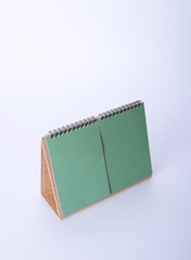 calendar or empty desk calendar on the background.
