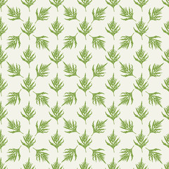 Seamless colorful pattern. Vector background with leaves