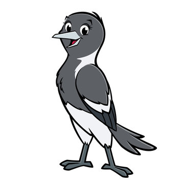 recommend clip art: Magpie Cartoon