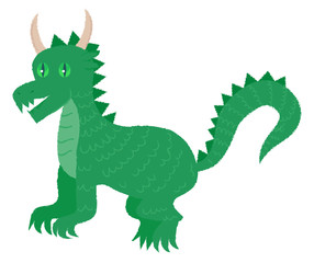 Funny Dragon hand draw vector