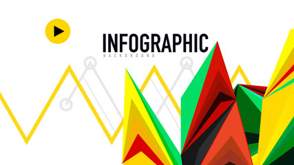 Modern triangle presentation template