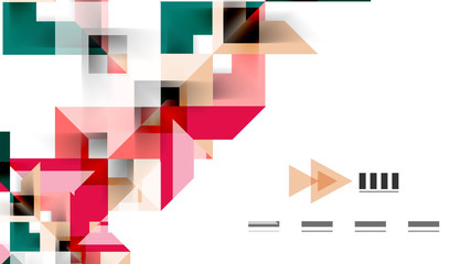 Business presentation geometric template