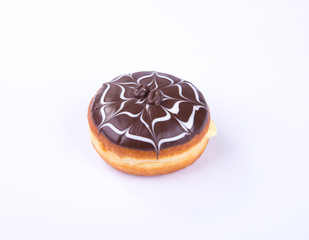 donut or chocolate donut on a background.