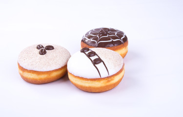 donut or chocolate donut on a background.