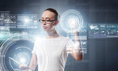 Modern technologies in use. Mixed media