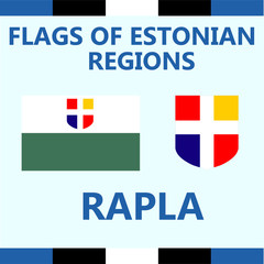 Flag of Estonian region Rapla