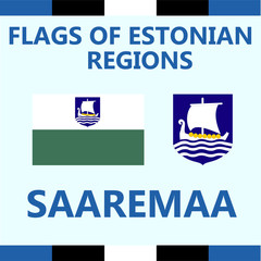 Flag of Estonian region Saaremaa