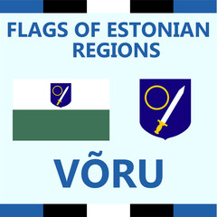 Flag of Estonian region Voru