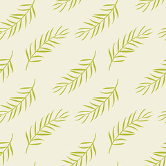 Naklejka na ściany i meble Seamless pattern with palm branch