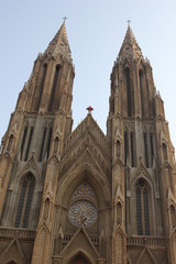 Fototapeta na wymiar St. Philomena Kathedrale in Mysuru, Bundesstaat Karnataka, Indien