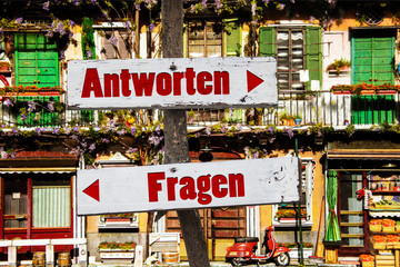 Schild 217 - Antworten