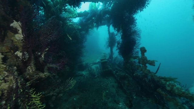 POV, Mediterranean Sea sunken shipwreck