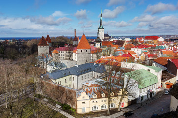 Obraz premium View of old town. Tallinn, Estonia