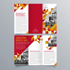 Brochure design, brochure template, creative tri-fold, trend brochure