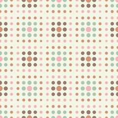 Seamless background with abstract geometric pattern. Polka dot. Textile rapport.