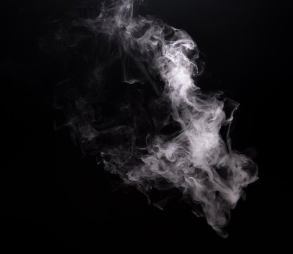 Smoky cloud of vape e-cigarette