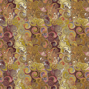 sfondo con texture artistico di spirali di tonalità diverse