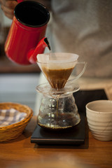 Pouring Drip Coffee