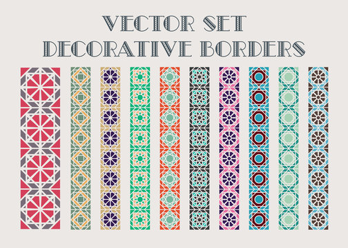 Vector decorative borders