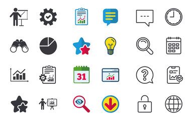 Diagram graph Pie chart. Presentation billboard.