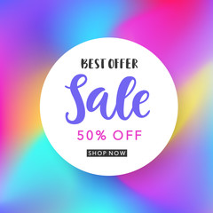 Sale banner template for online shopping, mobile, website design