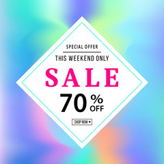 Obraz premium Sale banner template for online shopping, mobile, website design