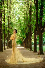 Beautiful fashion bride, sweet and sensual. Wedding make up and hair