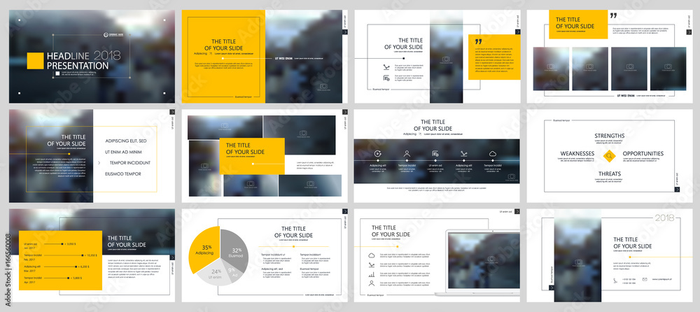 Canvas Prints orange elements for infographics on a white background. presentation templates. use in presentation,