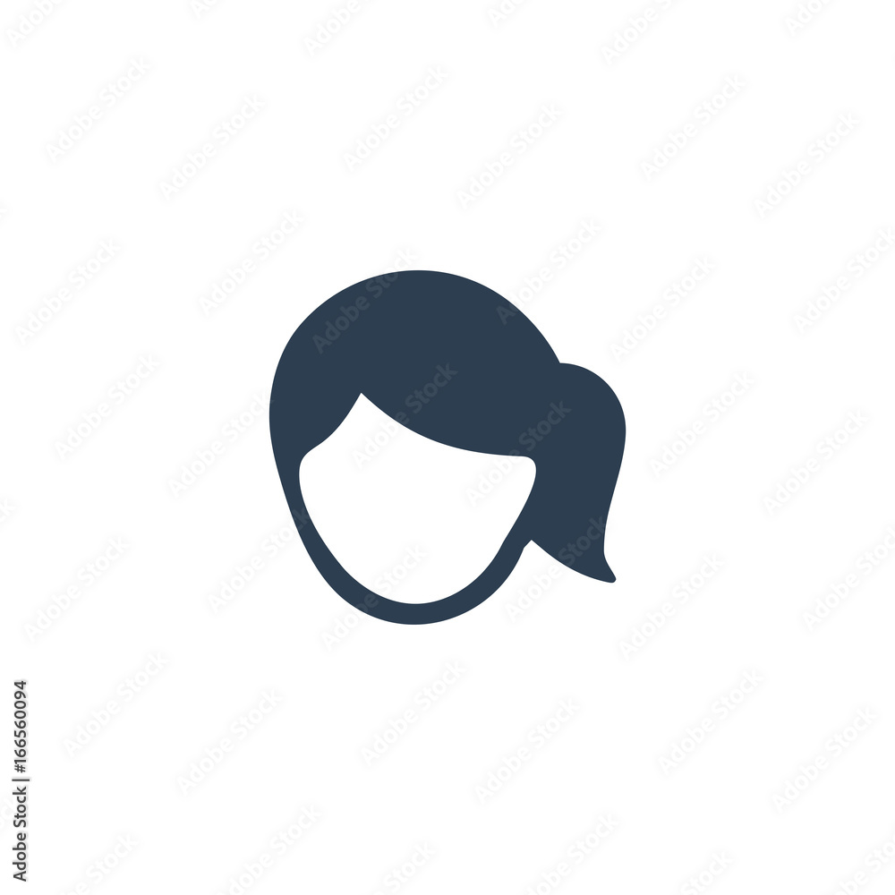 Sticker Woman Face Icon