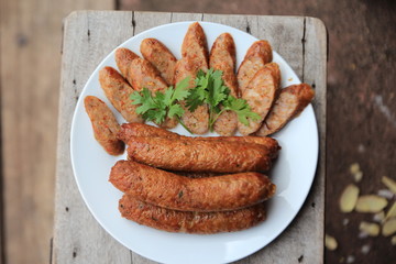Northern Thai spicy sausage Menu.
