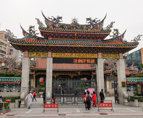 Longshan Temple in Taipei, Taiwan