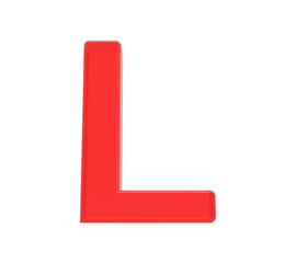 red letter L