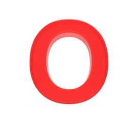 red letter O