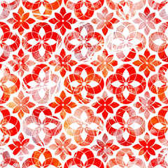 Geometric seamless bright wallpaper festival illustration  - 166561089